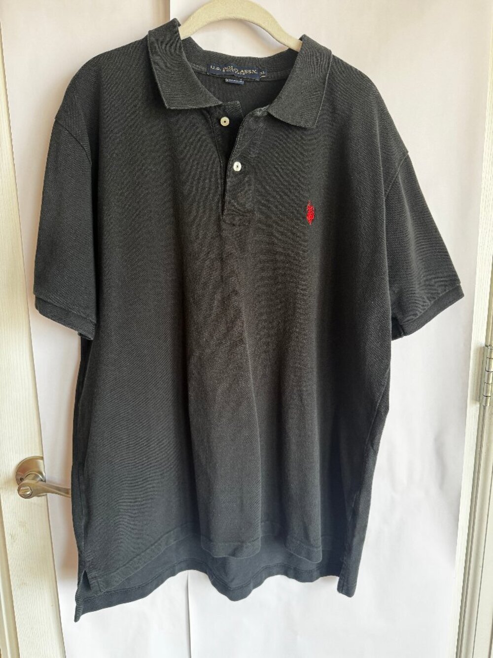 US Polo Assn. Faded Black Polo Shirt Men's XL